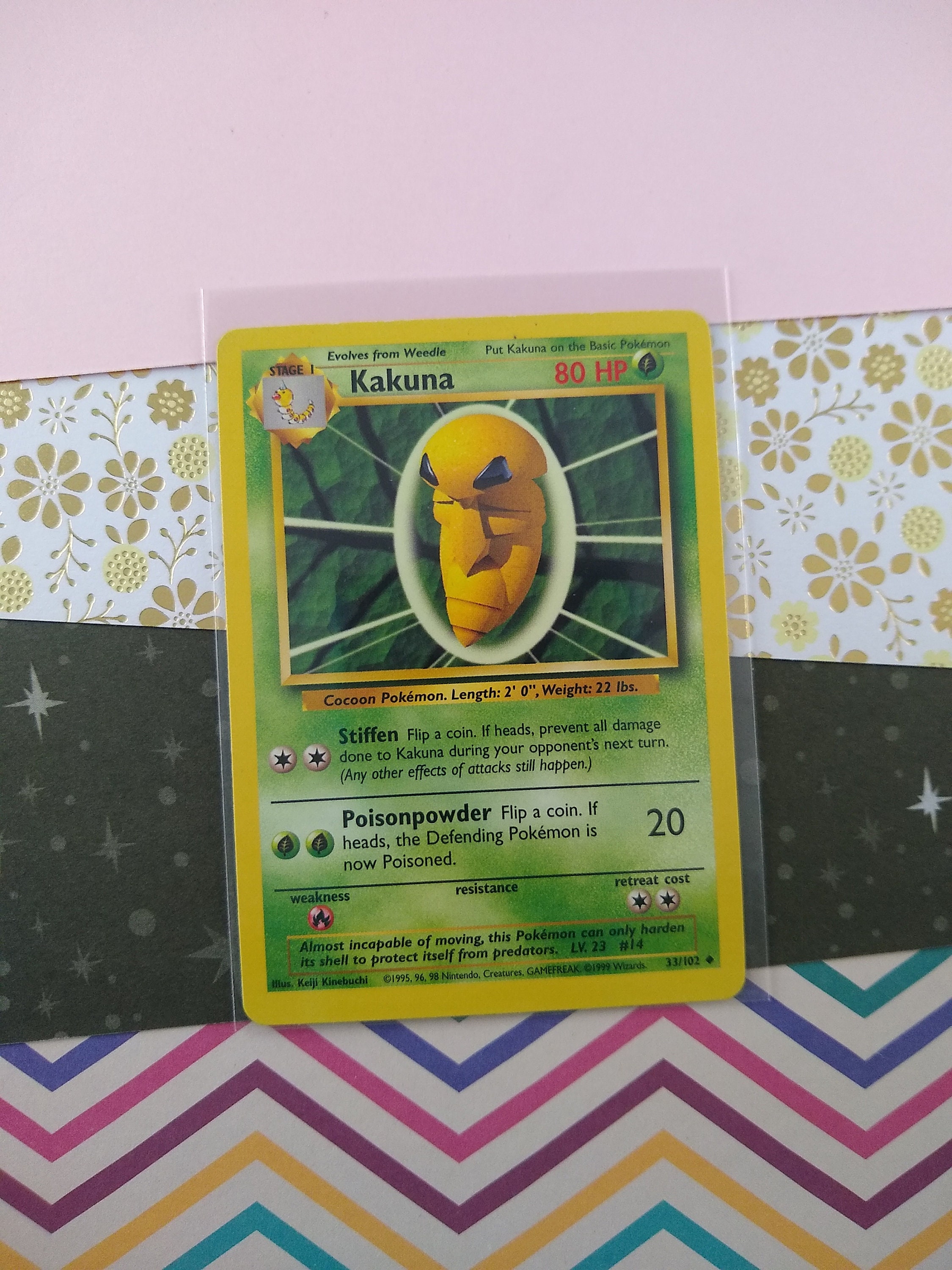 Vintage Uncommon - Kakuna Base Set Non-holo Pokemon Card 33/102 - LP - Etsy