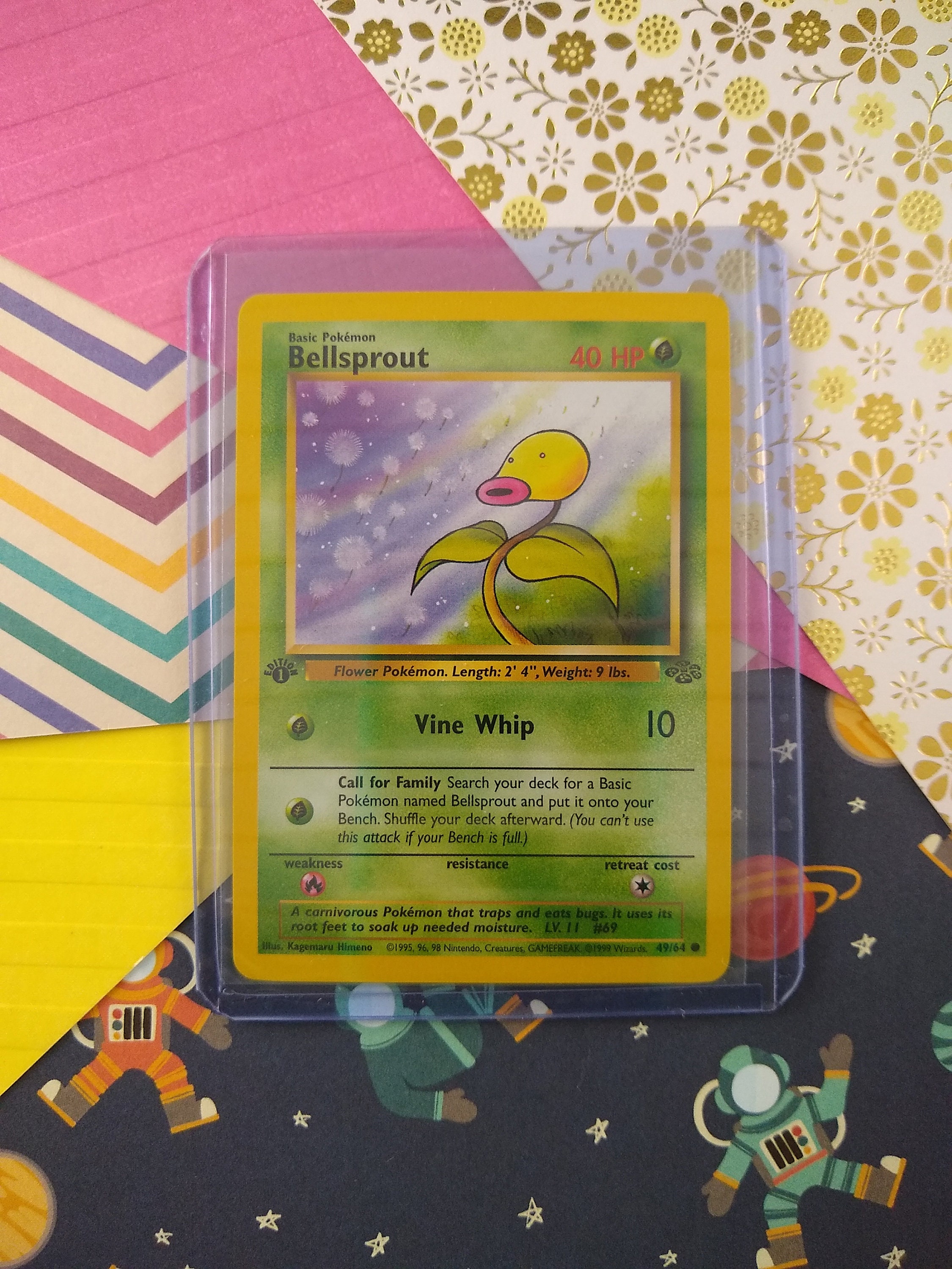 spanking feet shuffle Vintage Common - 1st Edition Bellsprout Jungle Non-holo Pokemon Card 49/64  - NM - Etsy