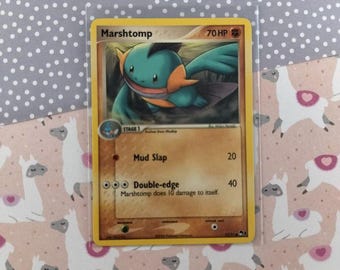 marshtomp pokemon card 2003 Ex Ruby & Sapphire 40 Marshtomp-Reverse Foil Slap (30) Water Marshtomp - 011 [winner] -
