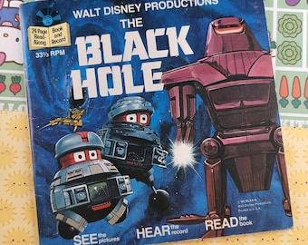 Vintage 1979 33-1/3 toeren Walt Disney's The Black Hole Book & Record
