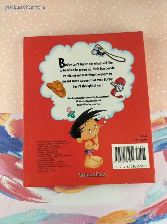 Vintage 1995 1st Printing Bobby's World Bobby on the Job Mix-n