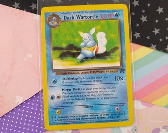 1995 dark wartortle pokemon card value Pokemon TCG: Rocket Dark Blastoise PSA 8  T'z Toys & Games