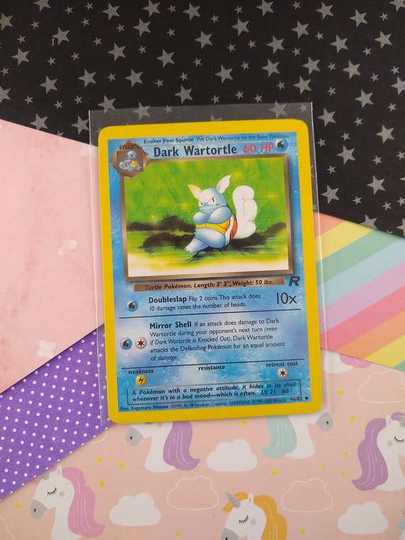 Vintage Uncommon - Dark Wartortle Team Rocket Pokemon Card 46/82 - VG (B) -  Etsy