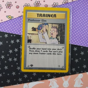 CLEARANCE Vintage Uncommon - 1st Edition Professor Elm Neo Genesis Non-Holo Pokemon Karte 96/111 - VG
