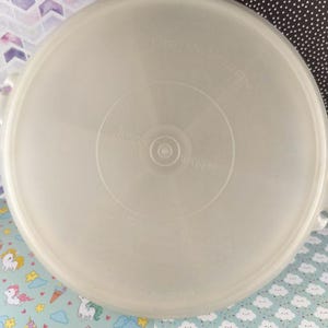 Vintage Tupperware Party Susan Delad Serveringsbehållare med Lock 33 cm, Fin & Ren