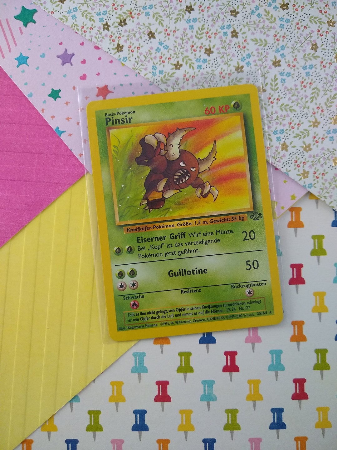 Vintage Rare - Pinsir Jungle Non-holo Pokemon Card 25/64 - LP - Etsy Hong  Kong