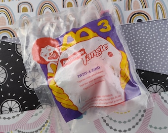 Vintage 1996 Nickelodeon Tangle Twist-A-Zoid McDonalds Toy SEALED