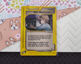 Vintage Uncommon - Bill's Maintenance Expedition Pokemon Card 137/165 - MP/Creased