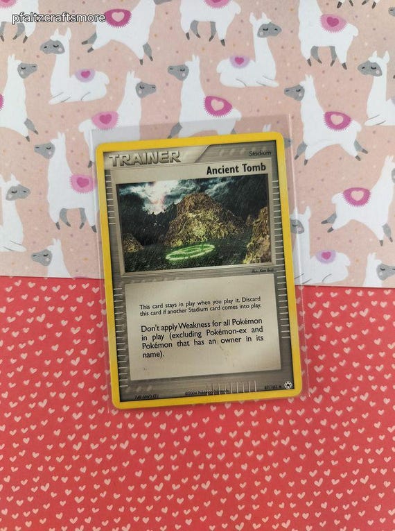 ancient tomb pokemon card Vintage Uncommon - Ancient Tomb ex Hidden Legends Non-Holo Pokemon Card  87/101