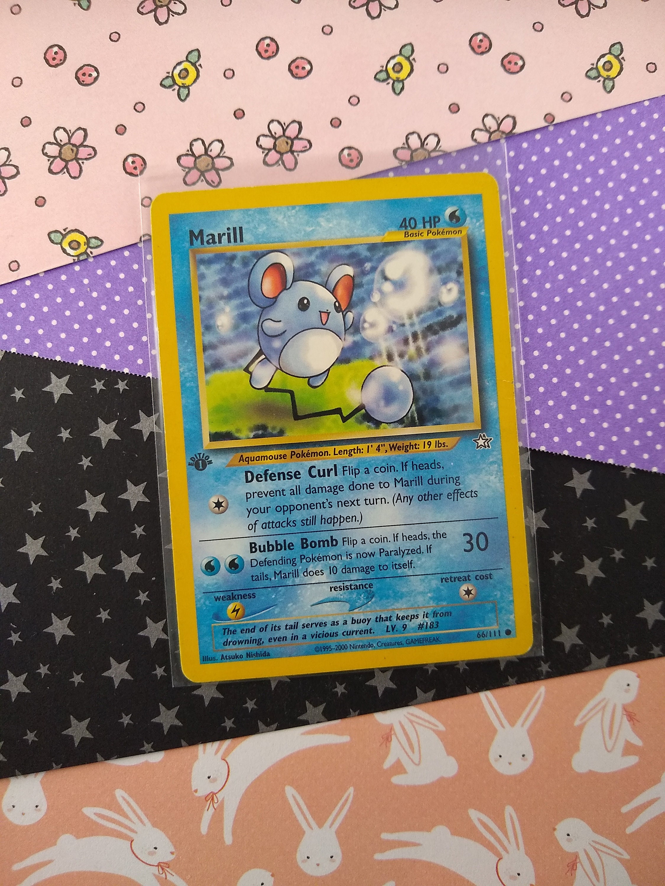 Vintage Common - 1st Edition Marill Neo Genesis Non-holo Pokemon Card 66/111 - LP - Etsy Vintage Common - 1st Edition Marill Neo Genesis Non-holo Pokemon Card 66/111 - LP - Etsy