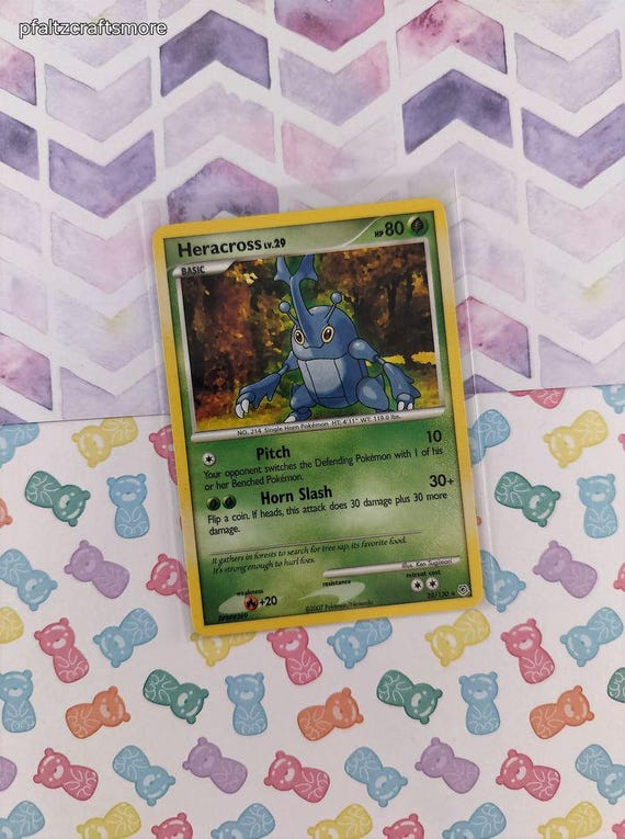Vintage Rare - Heracross Diamond & Pearl Non-holo Pokemon Card 28/130 - VG  - Etsy
