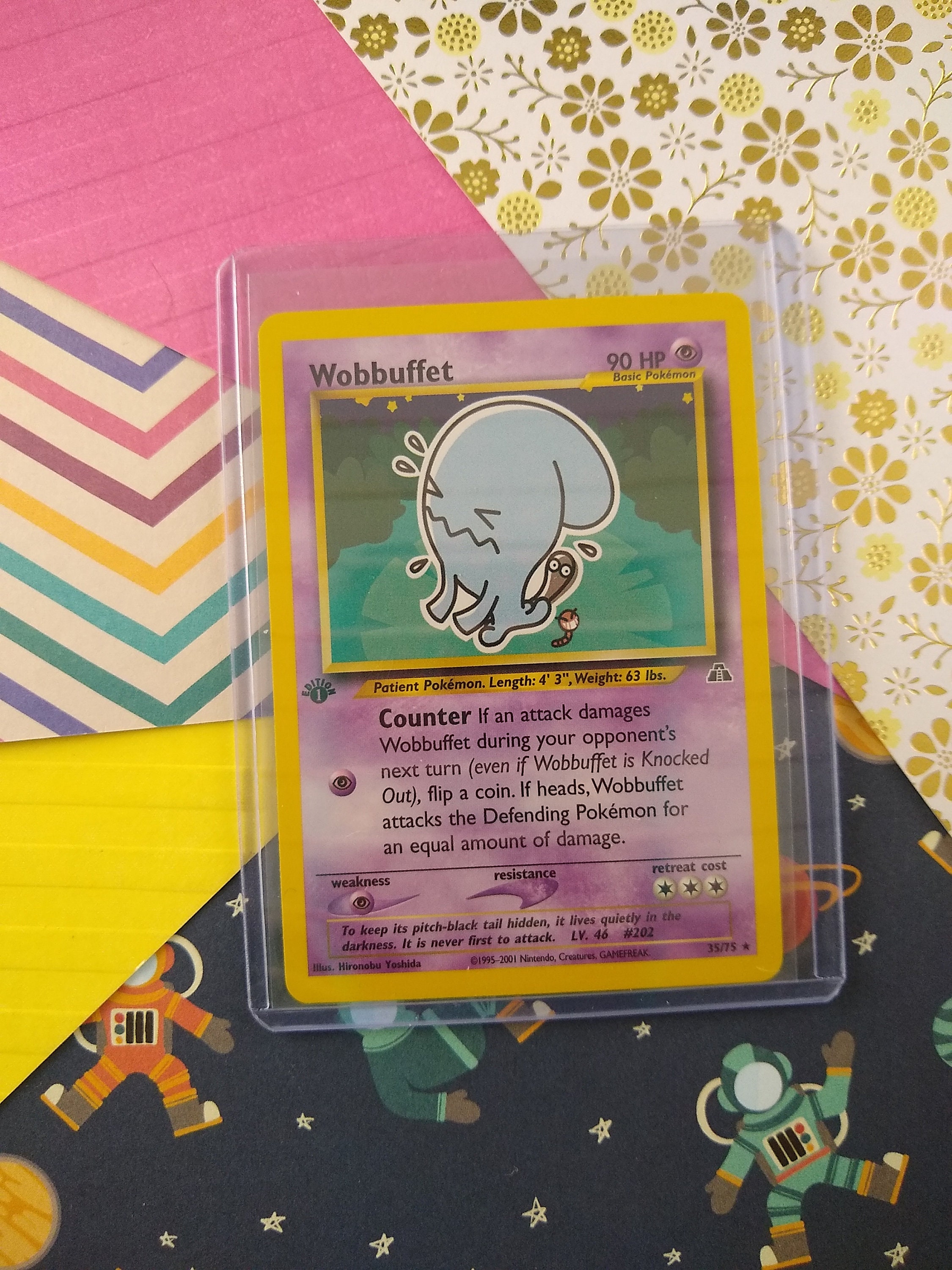 CLEARANCE Vintage Rare - 1st Edition Wobbuffet Neo Discovery Non-Holo  Pokemon Card 35/75 - NM