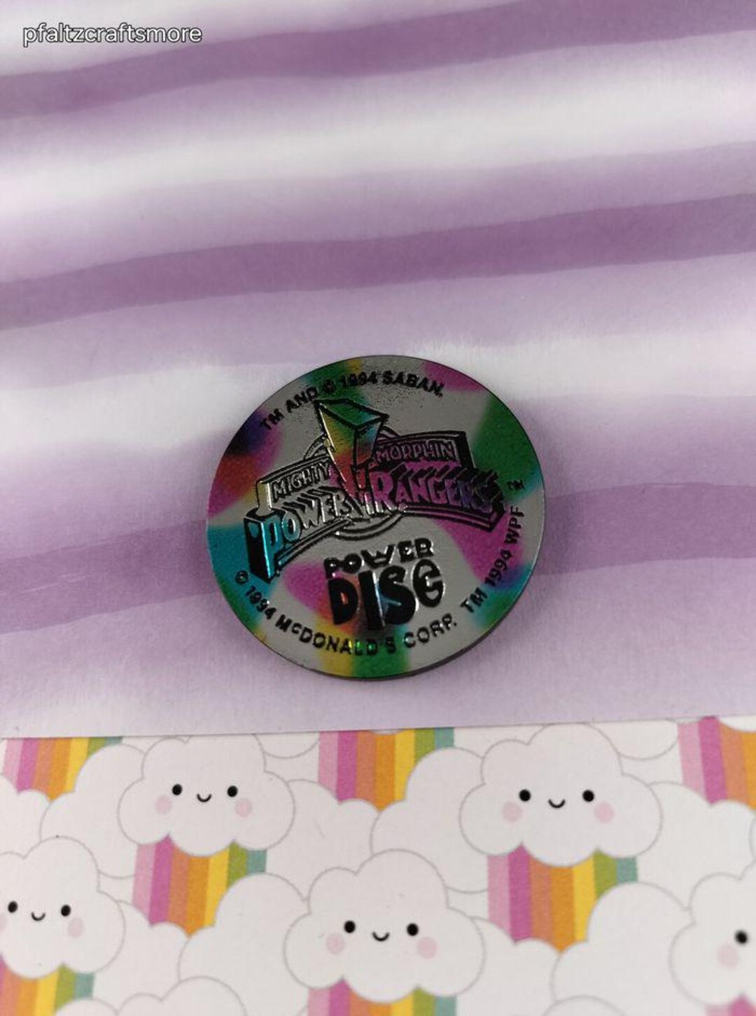Vintage 1994 Mighty Morphin Power Rangers Mcdonalds Plastic Power