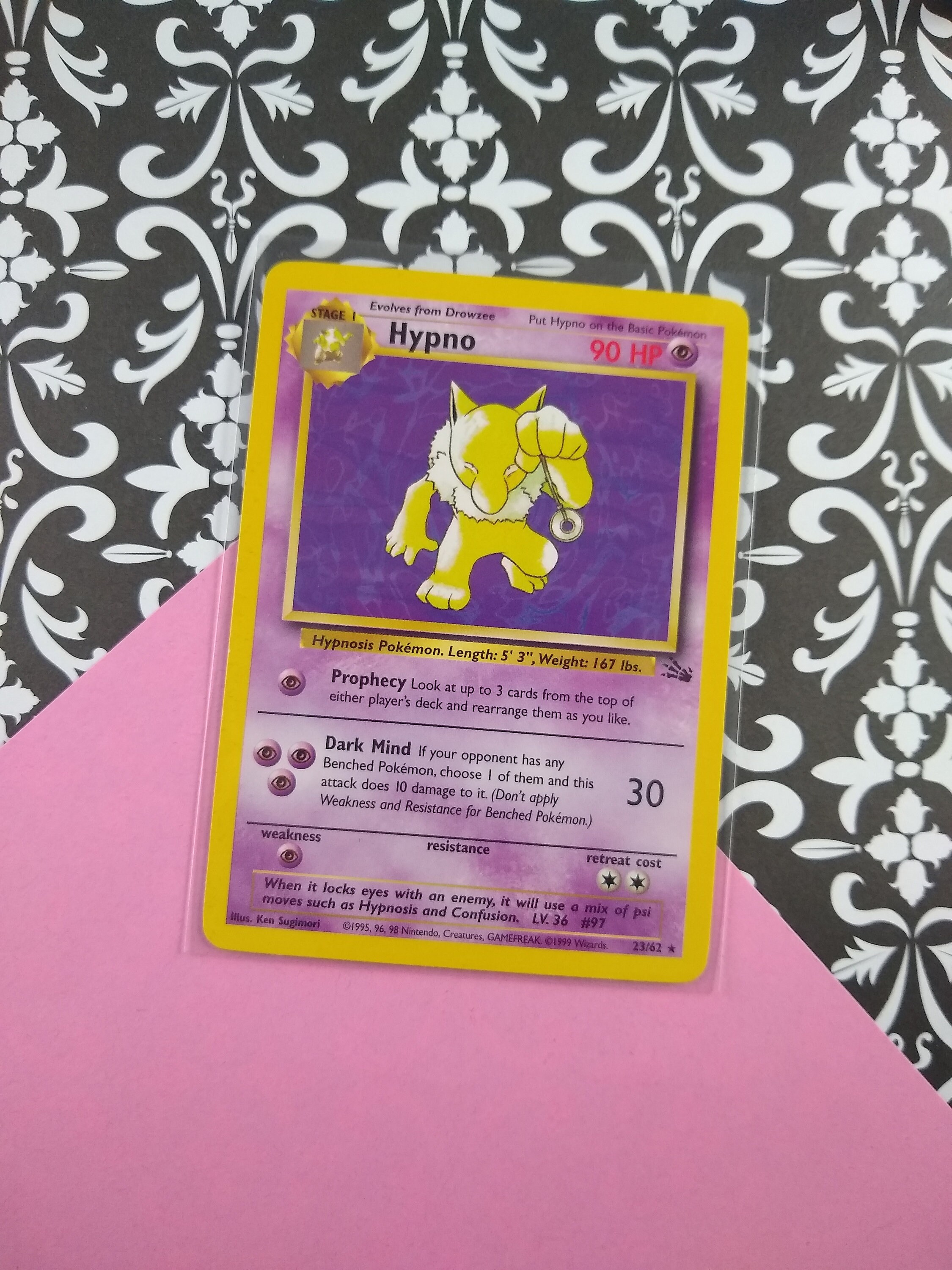 Vintage Rare - Hypno Fossil Deck Series Non-holo Pokemon Card 23/62 - Very  Good - Etsy