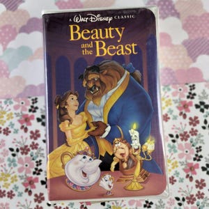 Vintage Walt Disney's "Beauty and the Beast" Clamshell VHS Tape, Great Shape