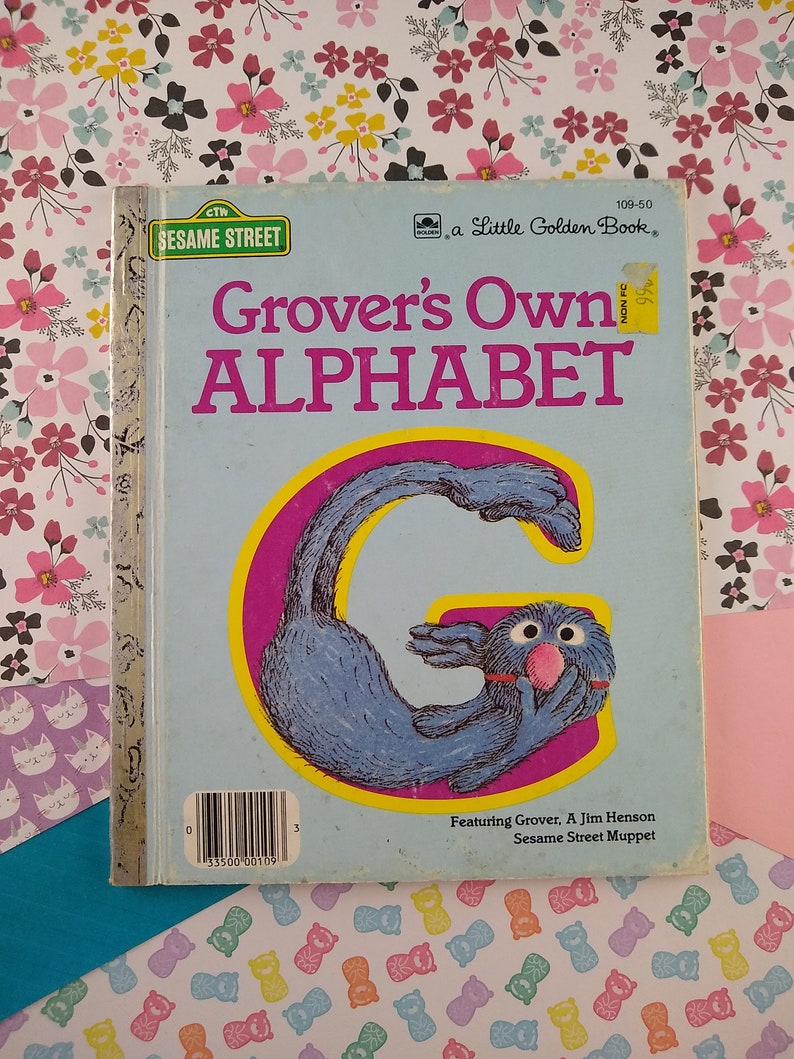Vintage 1978 Little Golden Book: Grover's Own Alphabet Hardcover - Etsy