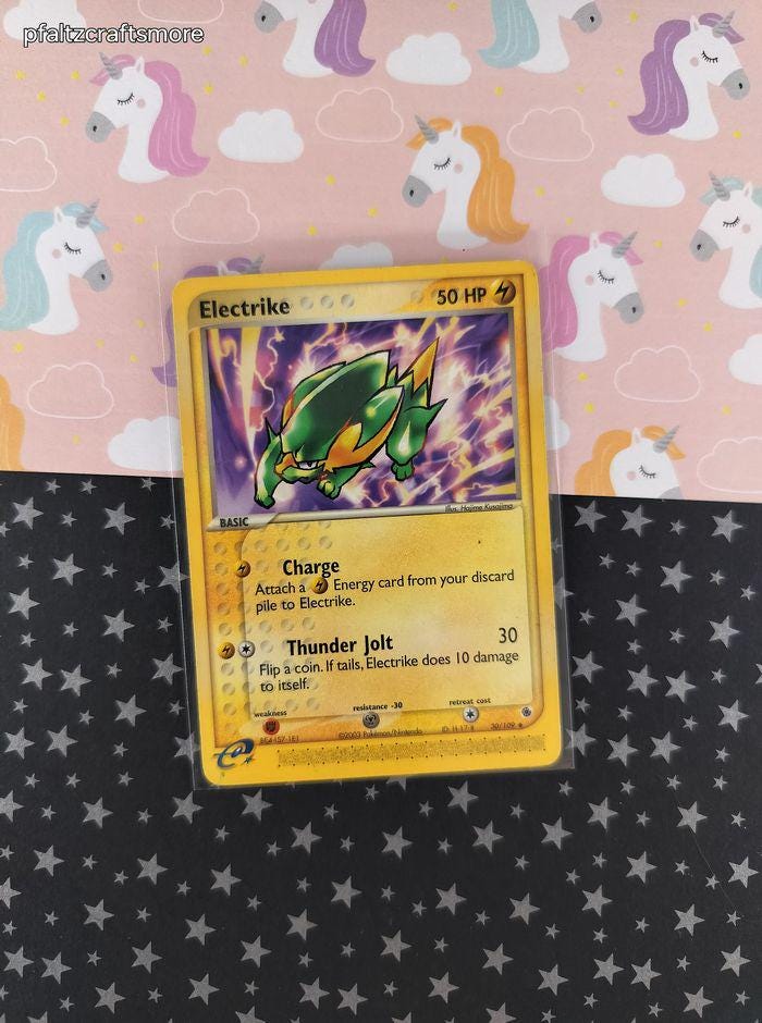 Vintage Uncommon - Electrike EX Ruby & Sapphire Non-holo Pokemon Card  30/109 - LP - Etsy Israel