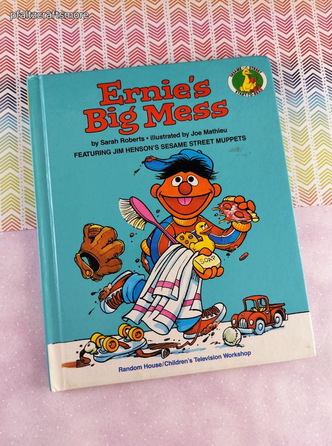 Vintage 1980's Sesame Street Start-to-read Ernie's Big Mess Hardcover ...