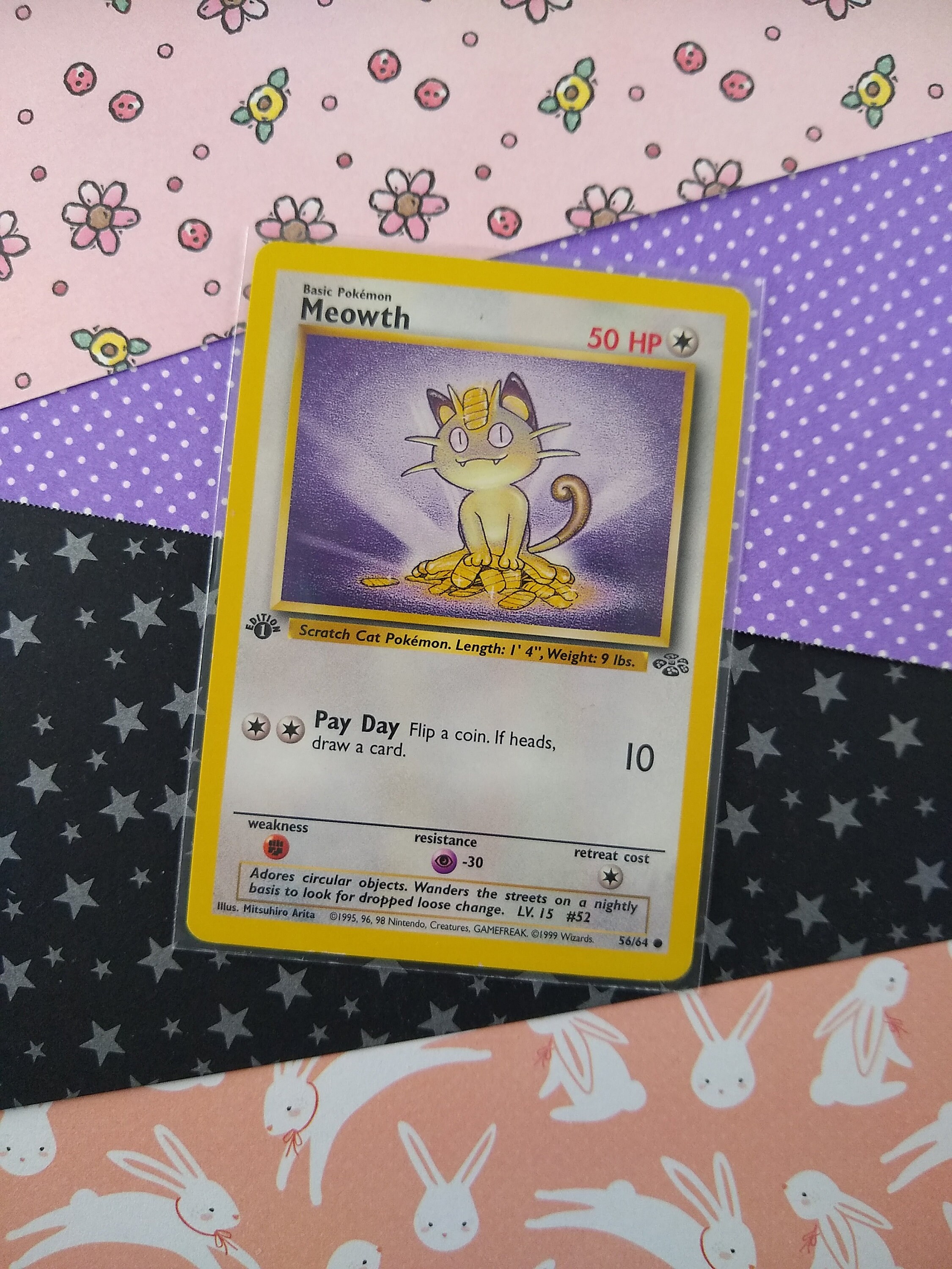 1995 meowth pokemon card Dutch Jungle #56/64 CGS 7 Trading (Signed by Jason Rotterdam Comics Any notable flaws or damage to this item will be noted in this listing Meowth 1995 96 98 56/64