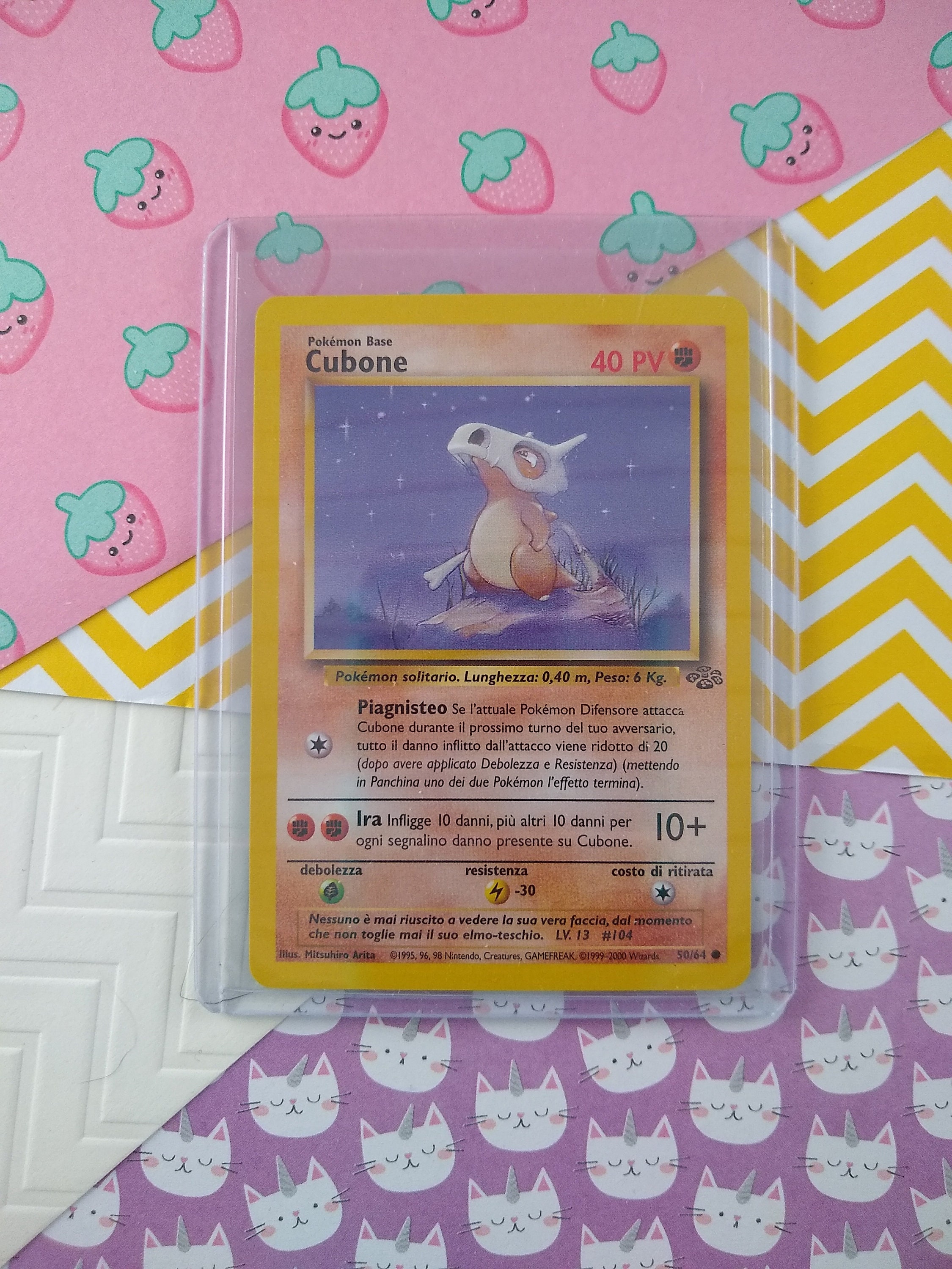 Pokemon Card - Cubone - Jungle Set 50/64 (Unlimited Edition) - Common -  Near Mint Condition Squirtle Pokemon Card