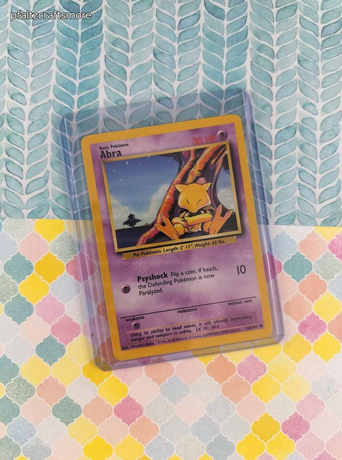 first edition abra pokemon card - (49) [P] Energy Loop (20) Return a P Energy card attached to Sabrinas Abra to your hand in order to use this attack. Abra Pokemon German Base Set