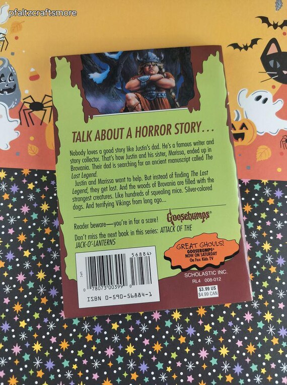 Vintage 1996 1st Printing R.L. Stine Goosebumps #47, Legend of the