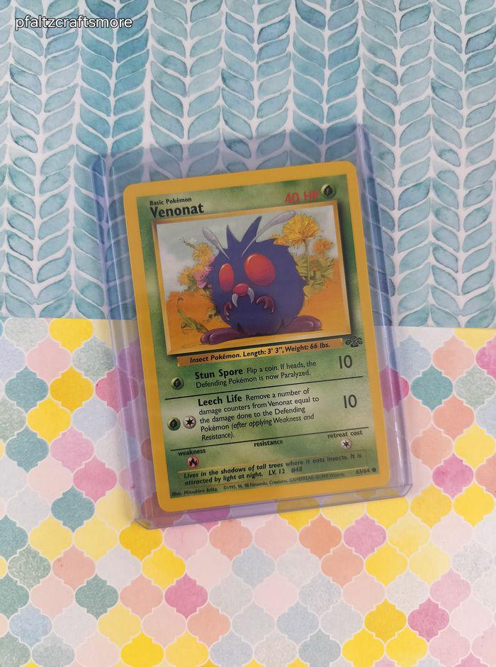 Venonat Card - Etsy Australia Venonat Card - Etsy Australia
