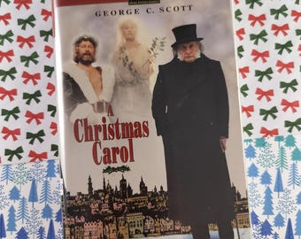 Vintage 20th Century Fox "A Christmas Carol" Clamshell VHS Tape, Great Shape