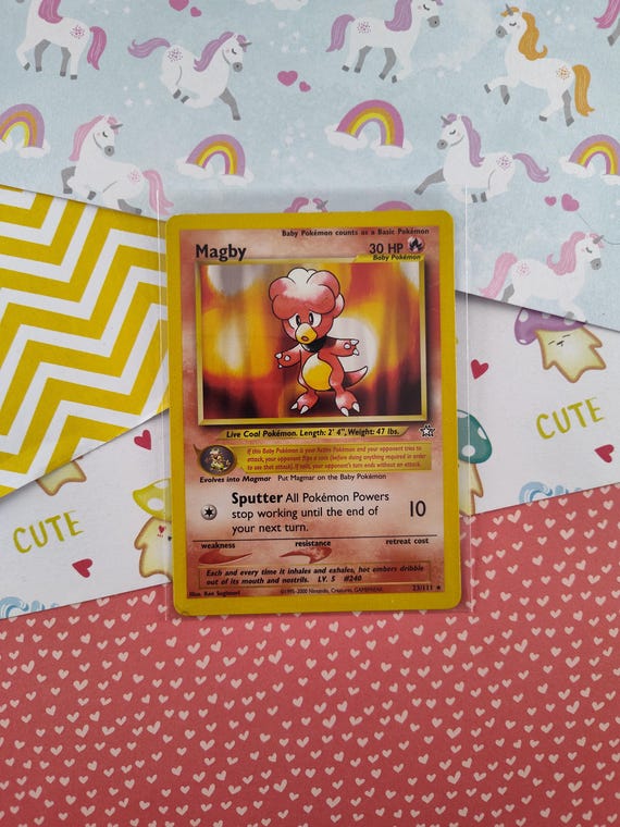 Vintage Rare - Magby Neo Genesis Non-holo Pokemon Card 23/111 - VG - Etsy  Ireland