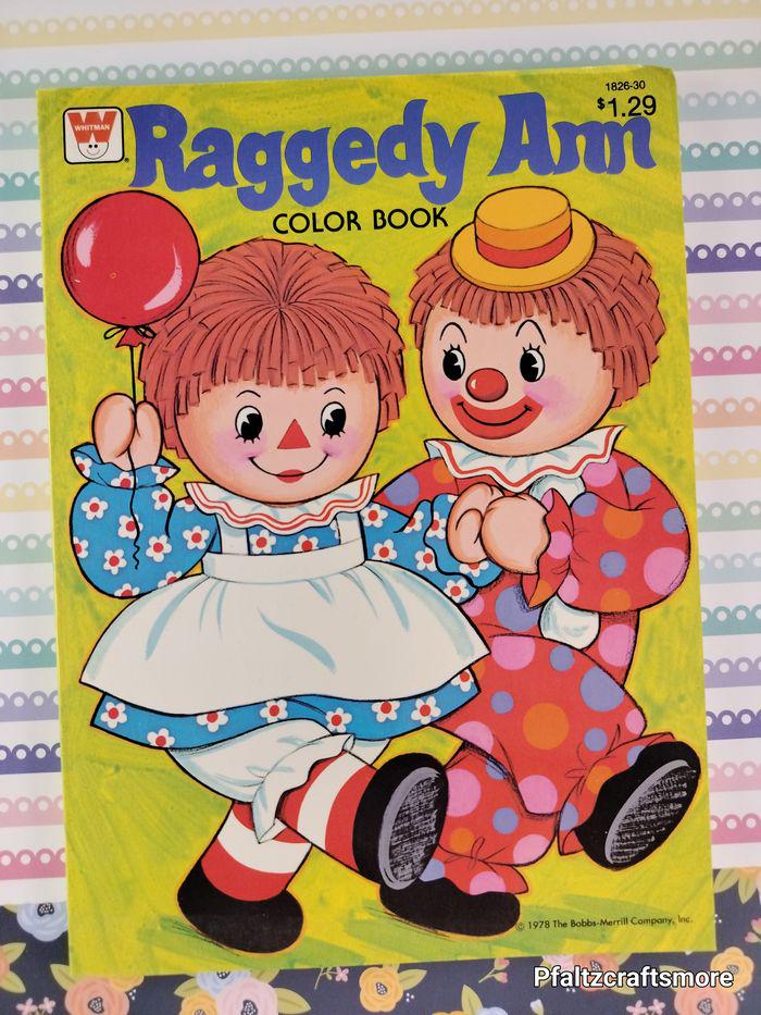 Raggedy Ann Coloring Book - Etsy