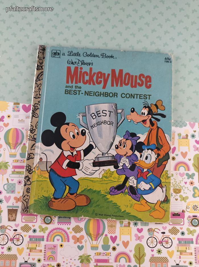 Vintage 1979 Little Golden Book: Walt Disney's Mickey Mouse and
