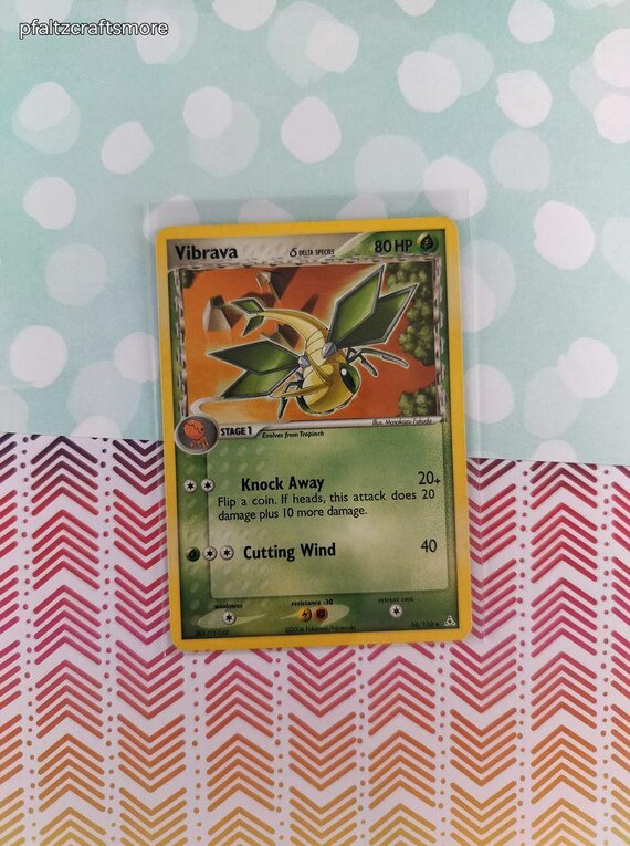pokemon vibrava card Vintage Uncommon - Vibrava Ex Legend Maker Non-holo Pokemon Card 46/92 - VG