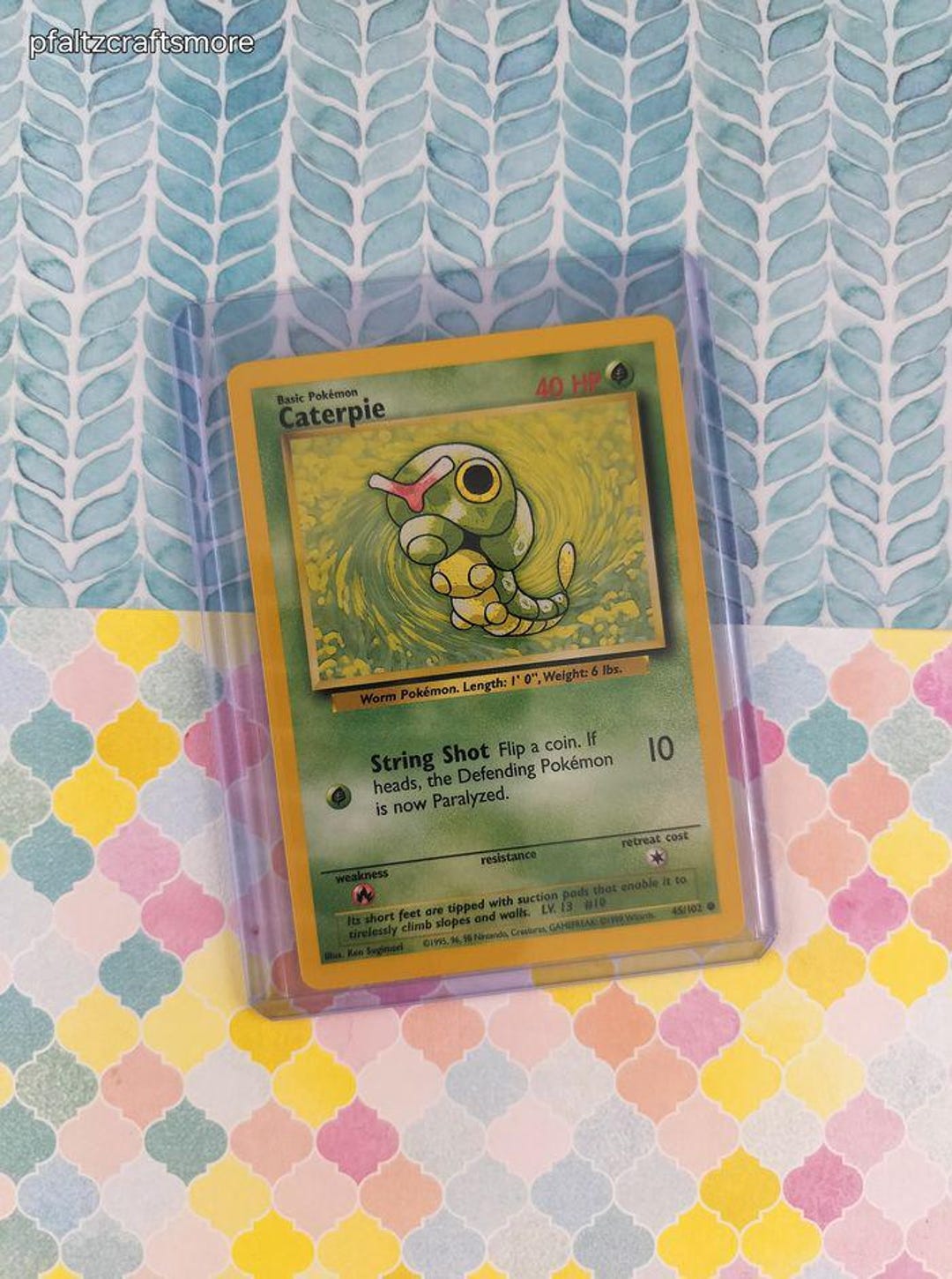 basic caterpie pokemon card value - (3/108) Grass Bug Bite (10) Weakness Fire ×2 Resistance None None Retreat Cost Basic Caterpie HP 50 Flock