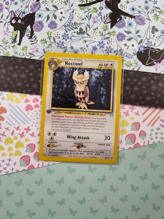 Vintage Uncommon - 1st Edition Noctowl Neo Genesis Non-holo Pokemon Card  42/111 - VG - Etsy