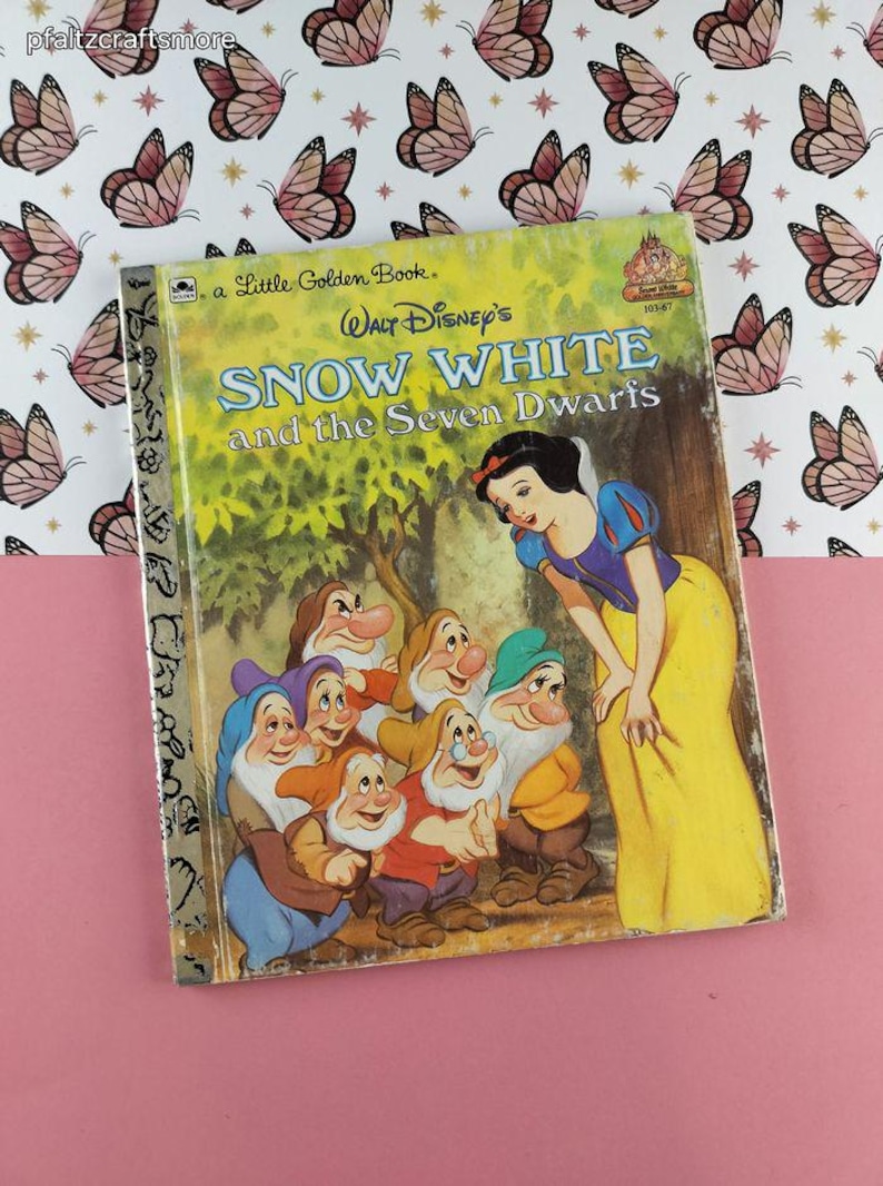 Vintage 1984 Little Golden Book: Walt Disney's Snow White and the Seven ...