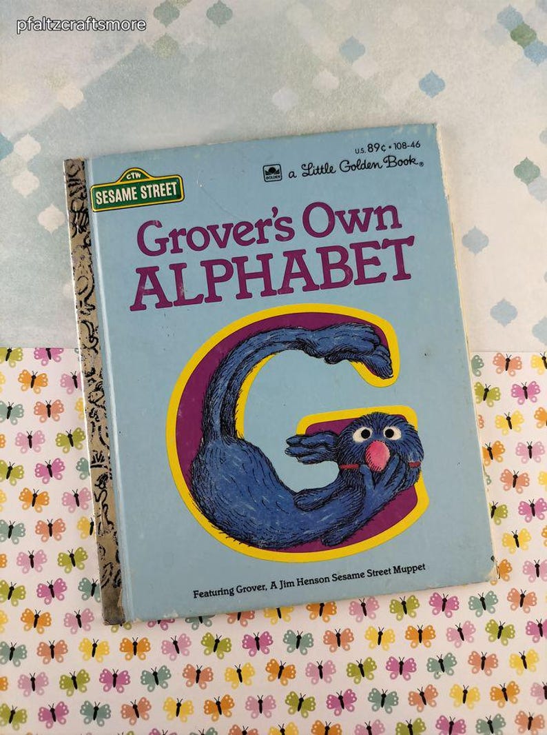 Grover Abc Vintage 1978 Little Golden Book: Grover's Own Alphabet Hardcover - Etsy