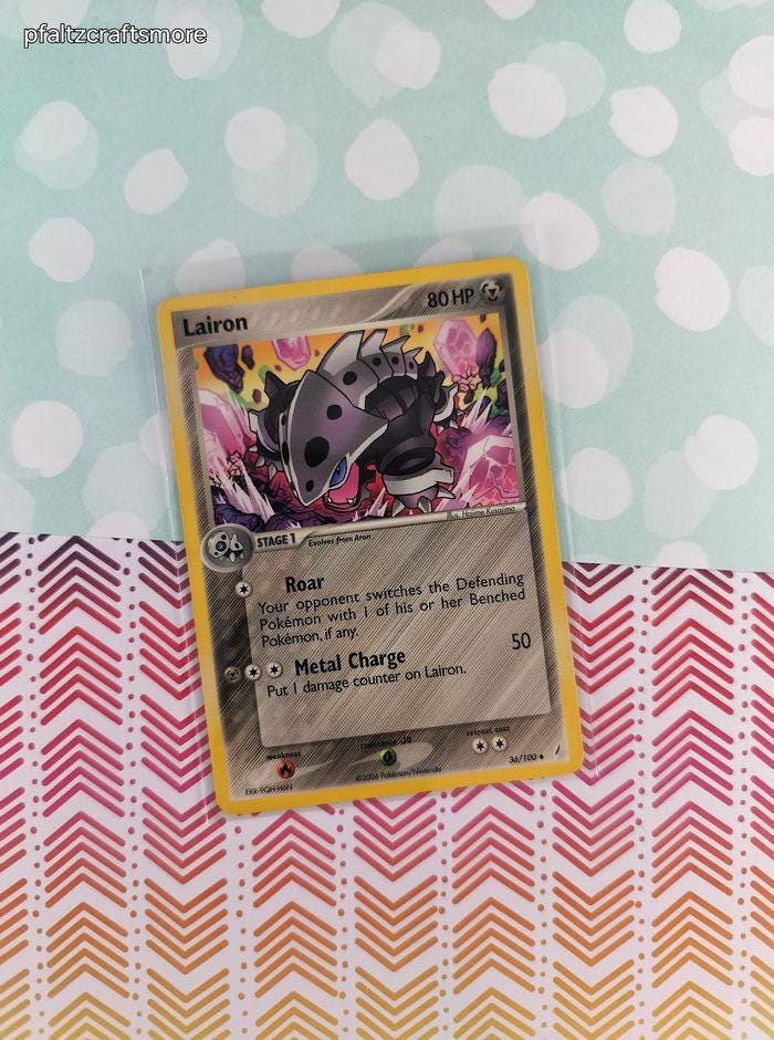 pokemon lairon card Lairon 41/100 - ex Sandstorm