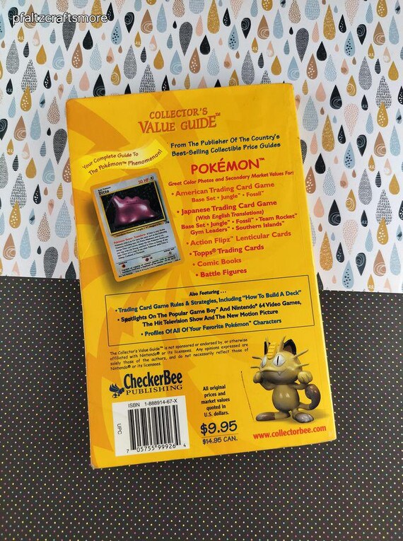 pokemon trading card value book Pokemon Collector's Value Guide: Secondary Market Price Guide and Collector Handbook: CheckerBee Publishing: 9781888914672: Amazon.com: Books