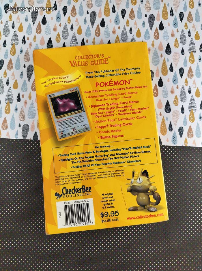 pokemon trading card value guide Collector's Value Guide Pokemon: Premier Edition - 1999 Trade Paperback  Book