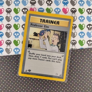 Vintage Uncommon - 1.Auflage Professor Elm Neo Genesis Non-Holo Pokemon Karte 96/111 - MP