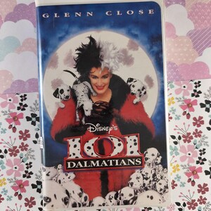 Vintage Walt Disney's "101 Dalmations" Clamshell VHS Tape, Great Shape