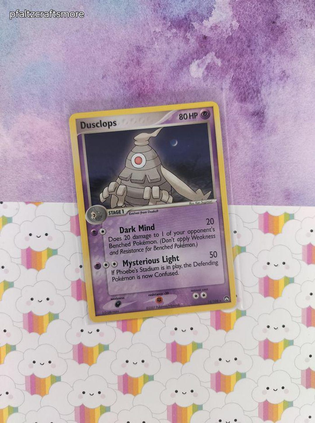 Vintage Rare - Dusclops Power Keepers Non-holo Pokemon Card 14/108