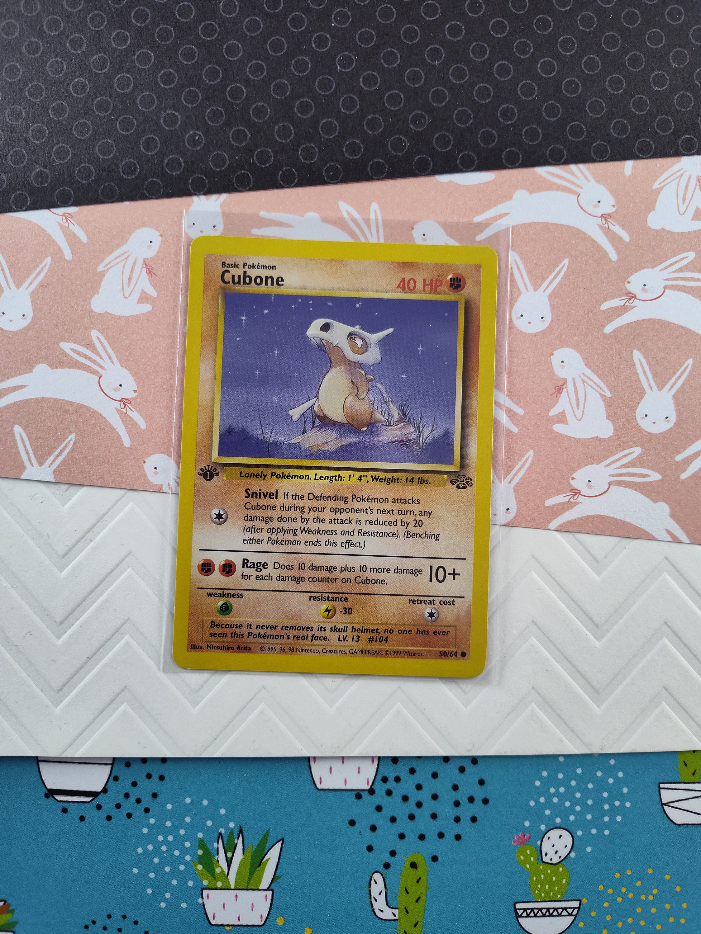 Vintage Common - 1st Edition Cubone Jungle Non-holo Pokemon Card 50/64 - VG  (B) - Etsy