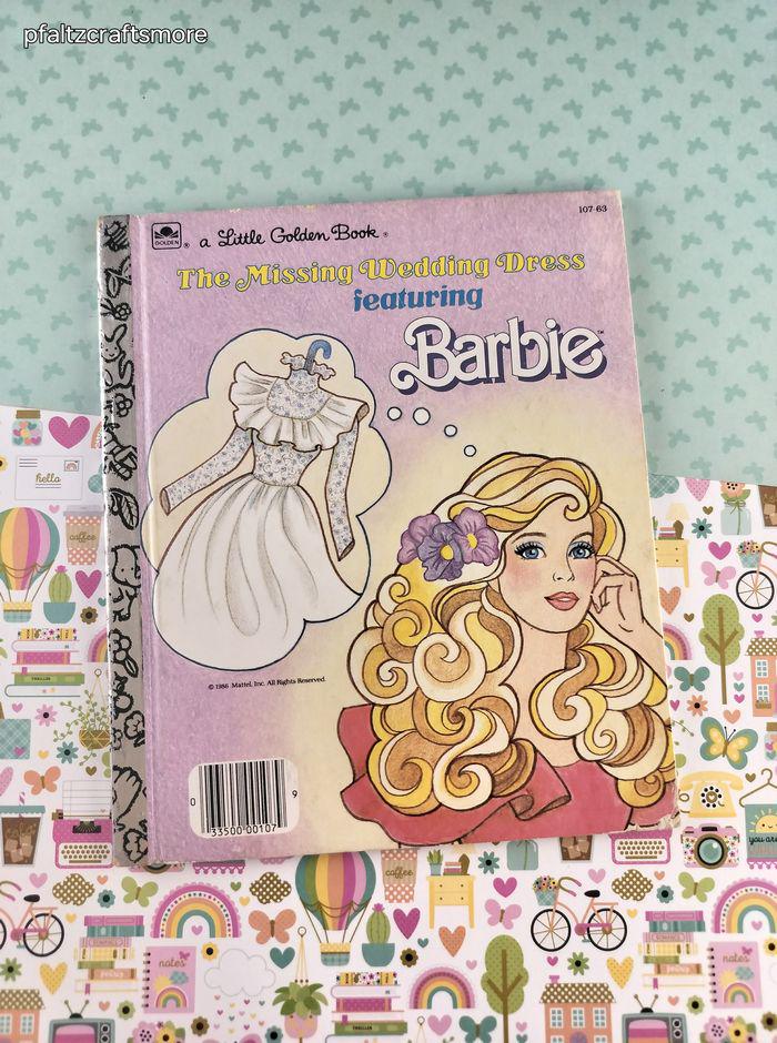 Vintage 1986 Little Golden Book: The Missing Wedding Dress Featuring Barbie  Hardcover