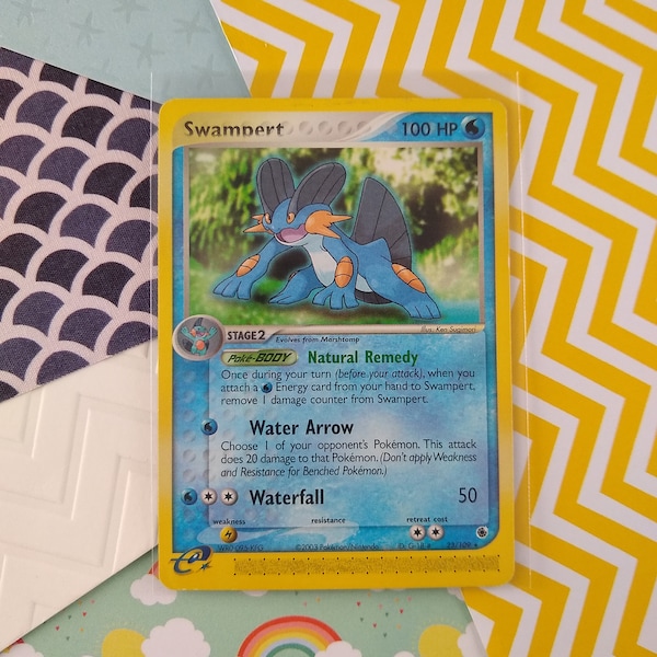 Vintage Rare - Swampert Ruby & Sapphire Non-Holo Pokemon Card 23/109 - LP