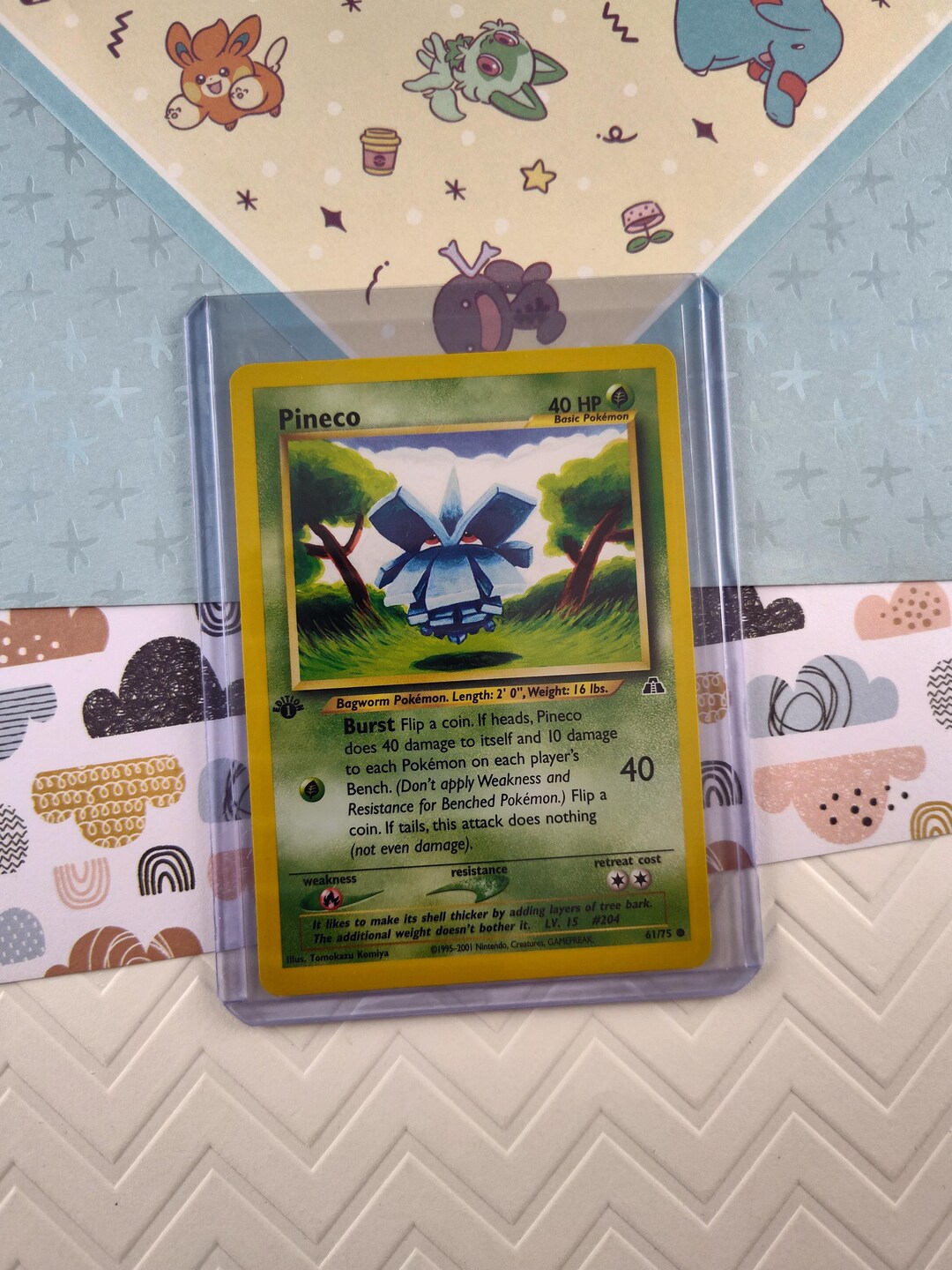 pineco pokemon card Pineco - 001/091 - Paldean Fates main image 0