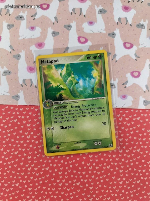 metapod pokemon card Pokemon Base Set Single Card Common Metapod 54 Shadowless 1st Edition Grey  Stamp PSA 7
