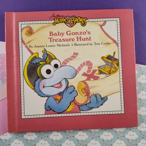 Vintage 1986 Jim Henson's Muppet Babies: Baby Gonzo's Treasure Hunt, Like New