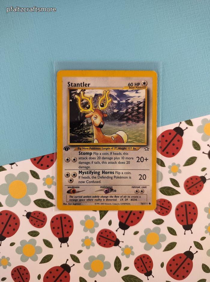stantler pokemon card Vintage Common main image 0