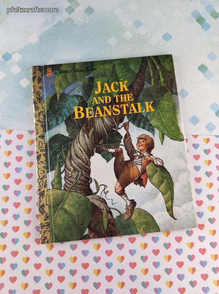 Vintage 1992 Little Golden Book: Jack and the Beanstalk Hardcover